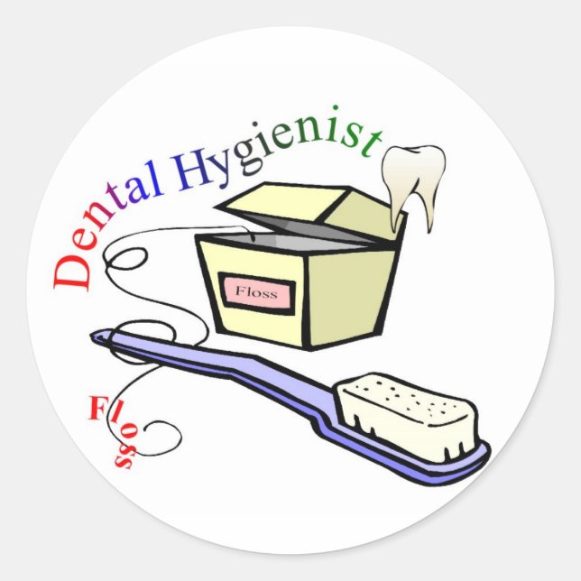 Dential Hygienist T-shirts and Gifts Classic Round Sticker (Front)