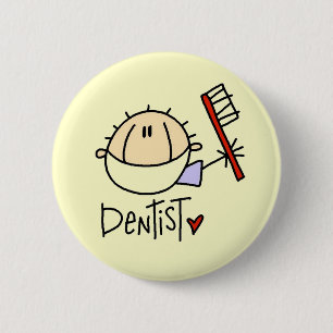 Dentist 2 Inch Round Button