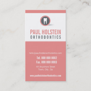 DENTIST APPOINTMENT CARD :: modern tooth logo 5