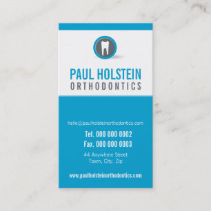 DENTIST APPOINTMENT CARD :: modern tooth logo 7