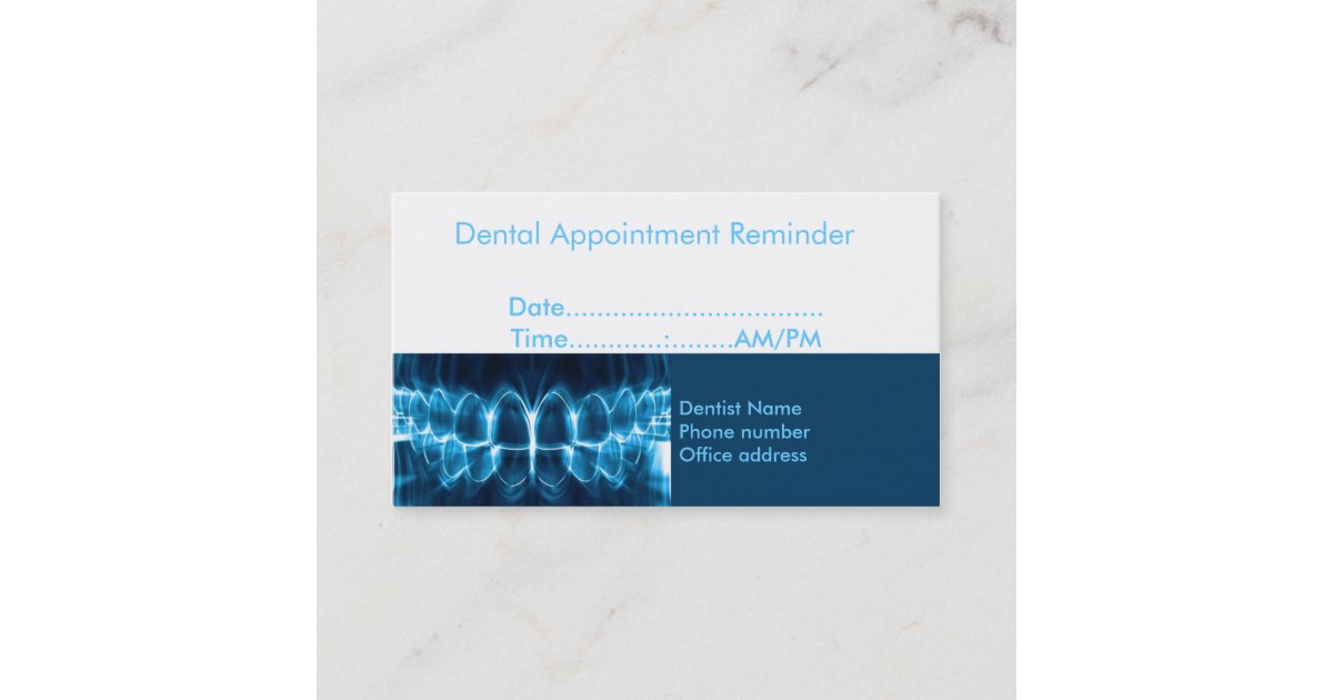 Dentist Appointment Reminder Zazzle