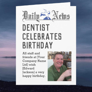 Dentist Birthday Card to Personalise