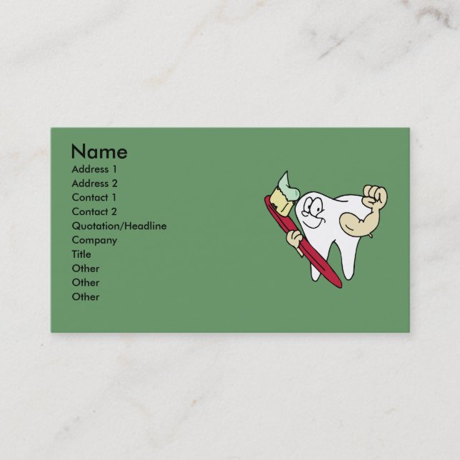 Dentist Business Card (Front)