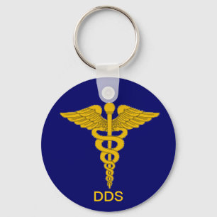 Dentist Caduceus Keychain