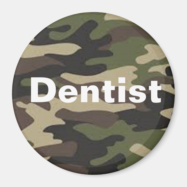Dentist camo magnet (Front)