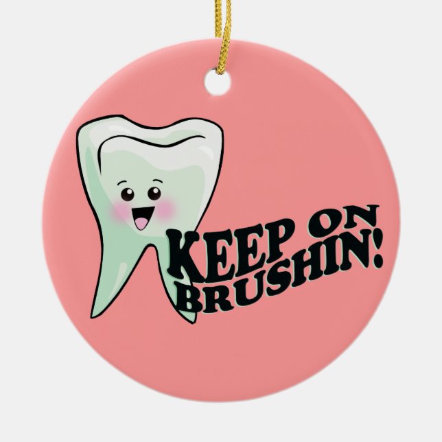 Dentist Ceramic Ornament (Front)