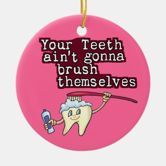 Dentist Ceramic Ornament (Front)