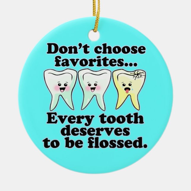 Dentist Ceramic Ornament (Front)