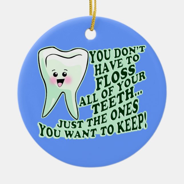 Dentist Ceramic Ornament (Front)