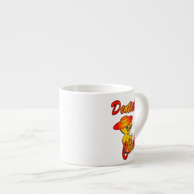 Dentist Chick #5 Espresso Cup (Front Right)