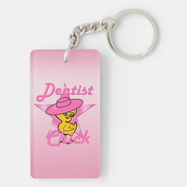 Dentist Chick #8 Keychain (Back)