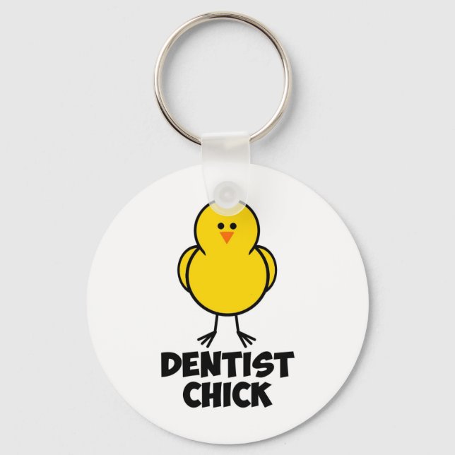 Dentist Chick Keychain (Front)