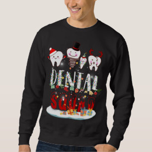 Dentist Christmas Dental Squad Funny Lights Sweatshirt