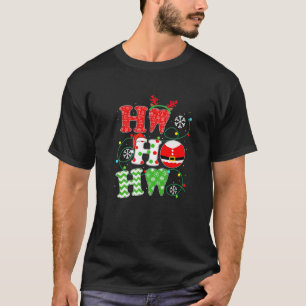 Dentist Christmas Ho Ho Ho Teeth Santa Dental Merr T-Shirt