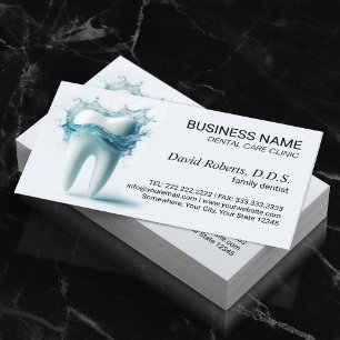 Dentist Clean Tooth Dental Office Appointment Card