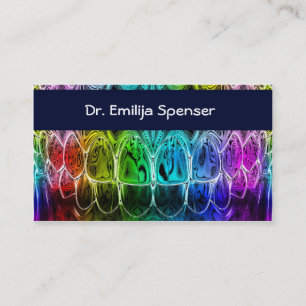 Dentist Colorul Teeth Business Card