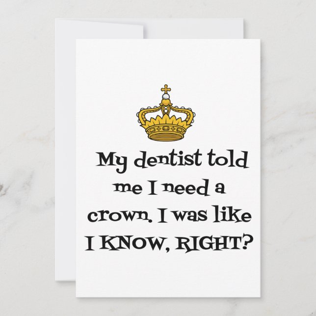 DENTIST CROWN HOLIDAY CARD (Front)