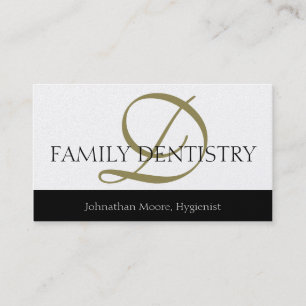 Dentist DDS Dental Office Oral Surgeon Script Business Card