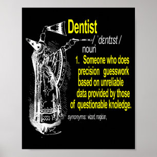 Dentist definition dental assistant dental poster