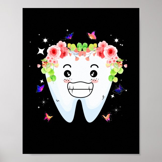 Dentist Dental Assistant Oral Hygienist Tooth Poster (Front)
