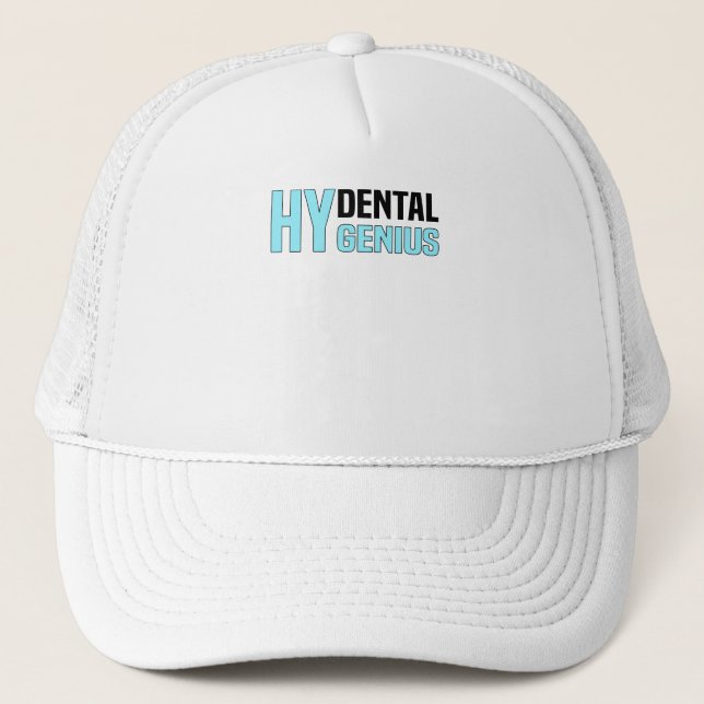 Dentist Dental Assistant Tooth Job Dental Trucker Hat (Front)
