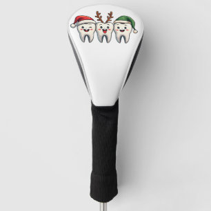 Dentist Dental Christmas Santa Floss Xmas Tree Golf Head Cover