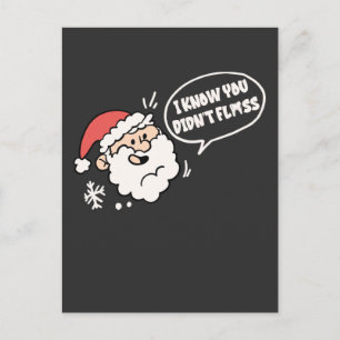 Dentist Dental Christmas Santa  Holiday Postcard