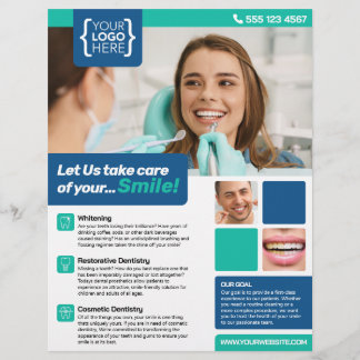 Dentist, Dental Clinic, Dental Service Flyer