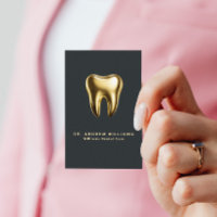 Dentist Dental Clinic Elegant Gold QR Code