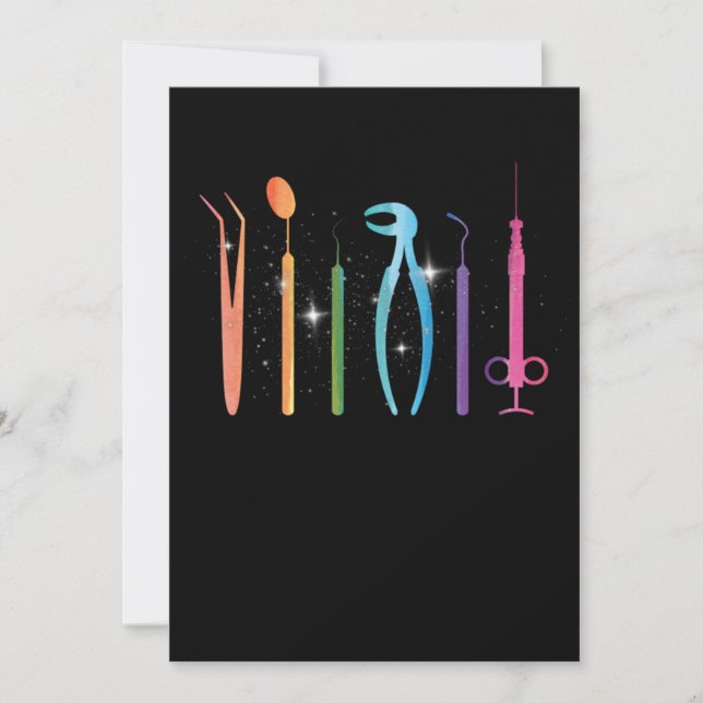 Dentist Dental Dentistry Tooth Teeth Doctor Gift Invitation (Front)