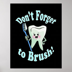 Dentist Dental Hygienist Artwork Poster