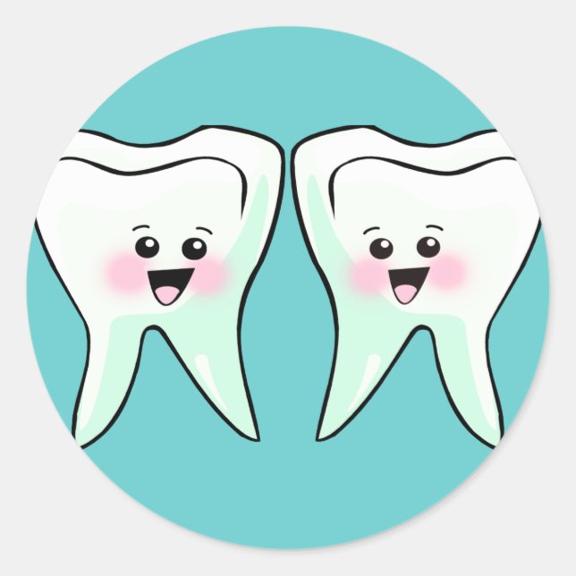 Dentist Dental Hygienist Classic Round Sticker (Front)