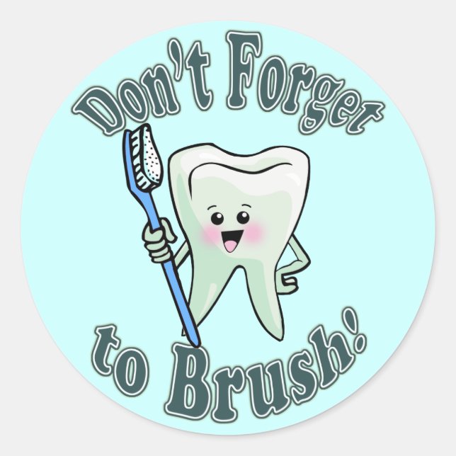 Dentist Dental Hygienist Classic Round Sticker (Front)