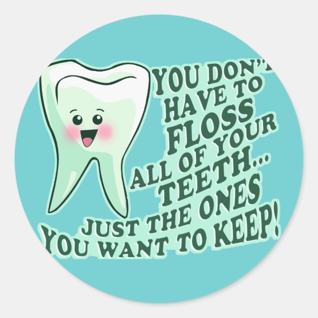 Dentist Dental Hygienist Classic Round Sticker (Front)