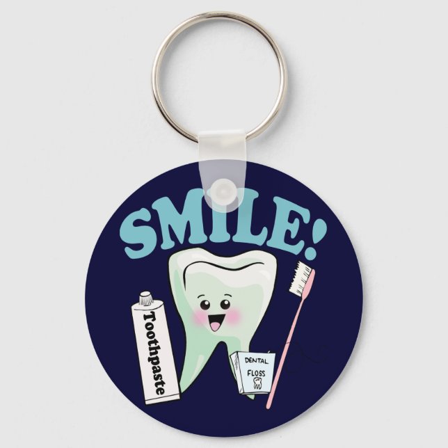 Dentist Dental Hygienist Keychain (Front)