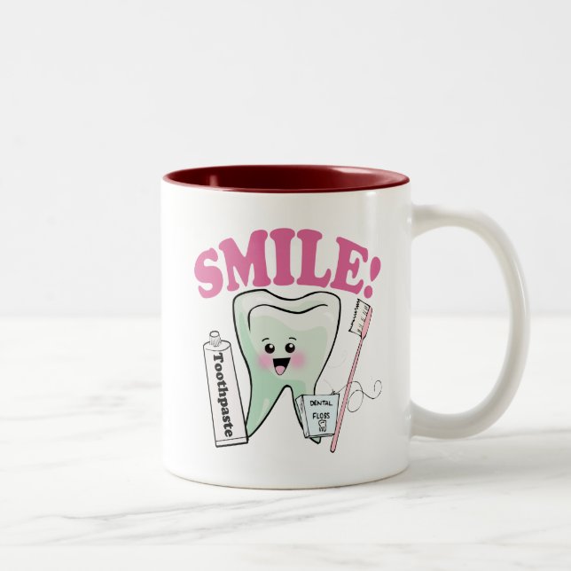 Dentist Dental Hygienist Two-Tone Coffee Mug (Right)