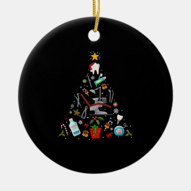 Dentist Dental Ornement de Noël Arbre Noël Noël Fê (Devant)