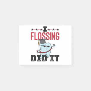 Dentist Dental School Graduation Funny Flossing Post-it Notes