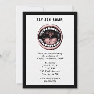 Dentist Dental School Graduation Party Invitation