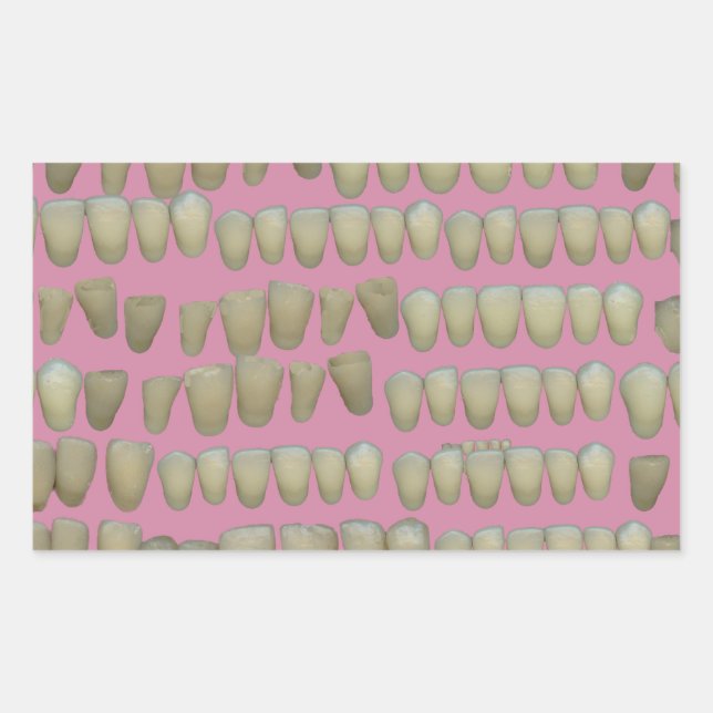 DENTIST DENTISTRY ORTHODONTICS ROTTEN TEETH MOUTH STICKER (Front)