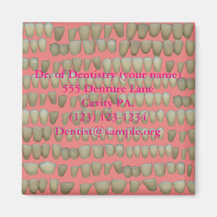 Dentist Dentistry Rotten Teeth Help Orthodontics Magnet