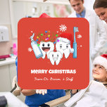 Dentist Doctor Office Teeth Christmas Stickers<br><div class="desc">Cute Gingerbread Doctor  with a stethoscope. Unique Stickers for all your Holiday Gifts. Customize with your Doctor's Name or customized any way you wish.  Great for out going mail and packages.</div>
