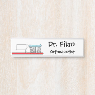 "Dentist" Door Name Plate