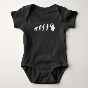 dentist evolution doctor with patient tooth doctor baby bodysuit