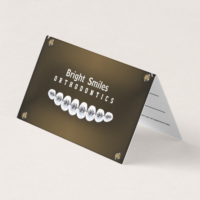 Dentist Folded Business Card w/ Appointment Card  (Front)