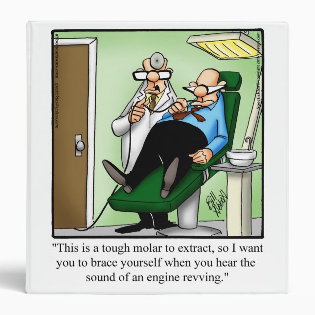 Dentist Humour Work Binder (Front)