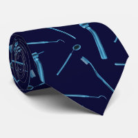 Dentist Hygienist Dental Tools Navy Blue