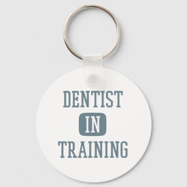 Dentist in Training Future Dentist Dental Student Keychain (Front)