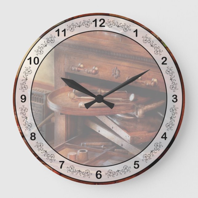 Dentist - Lab - Dental Laboratory  Large Clock (Front)