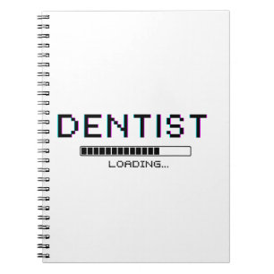 Dentist Loading Glitch Pixel Humour Notebook